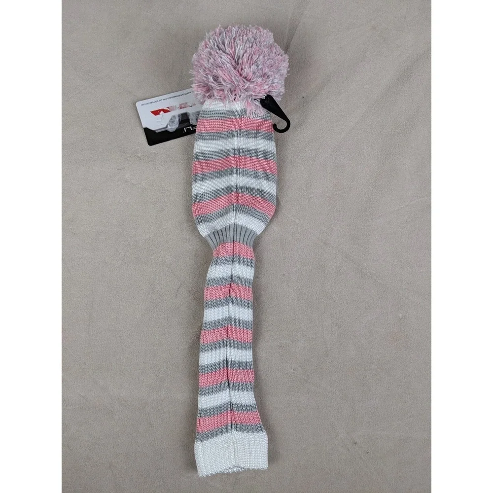 Maxfli 1 Driver Gray Pink Knit‎ Head Cover MX519